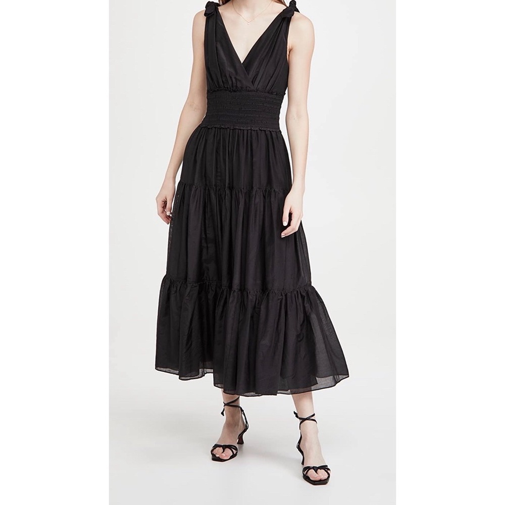 Cinq A Sept Tamar Dress Black 10 NWOT